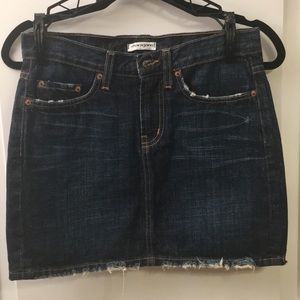 Sharagano Red Engine size 25 Jean skirt